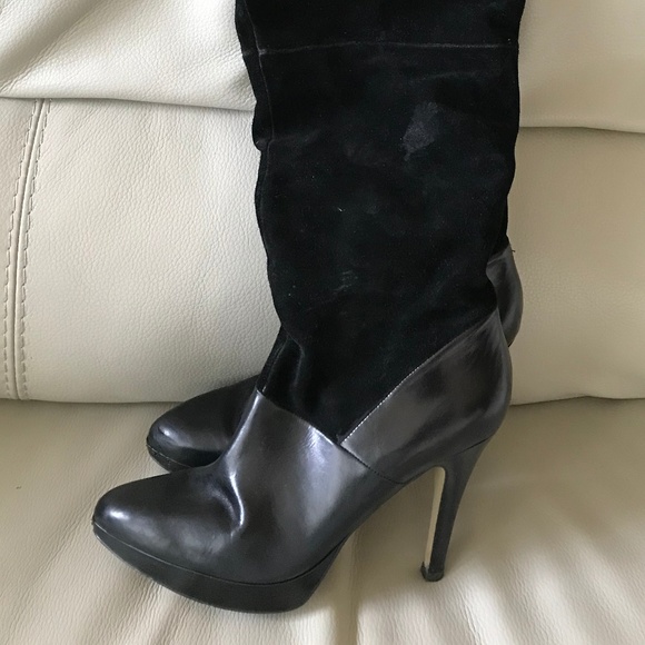 Nine West Suede and Leather Boots - Picture 5 of 7